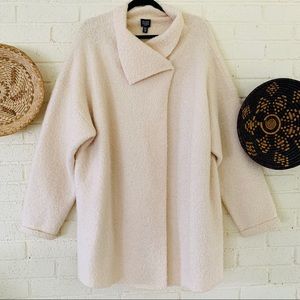 Eileen Fisher Alpaca Asymmetrical Wrap Sweater